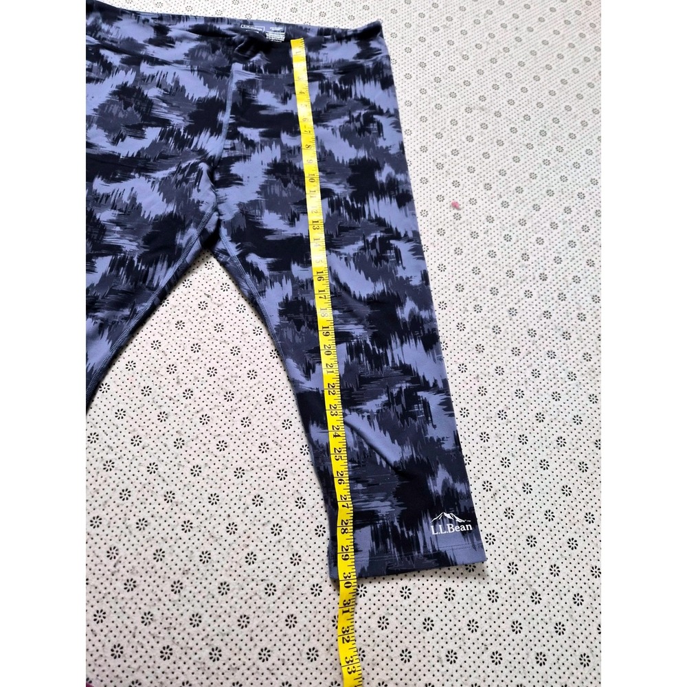 2 LL Bean Women's Camo Print Active Leggings Bundle 1X Plus 50+ UPFUV Protection - Picture 7 of 11
